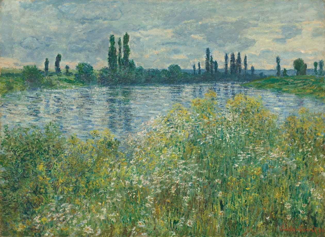 Seinebredden, Vétheuil, 1880. av Claude Monet