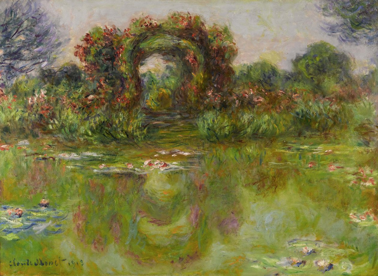 Vannliljesammen, Rosiers, 1913 av Claude Monet