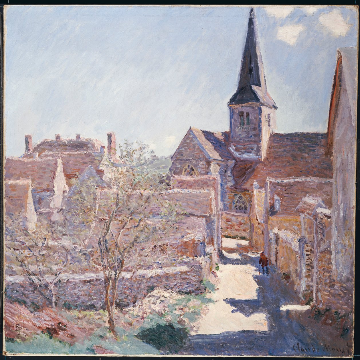 Bennecourt, 1885 av Claude Monet