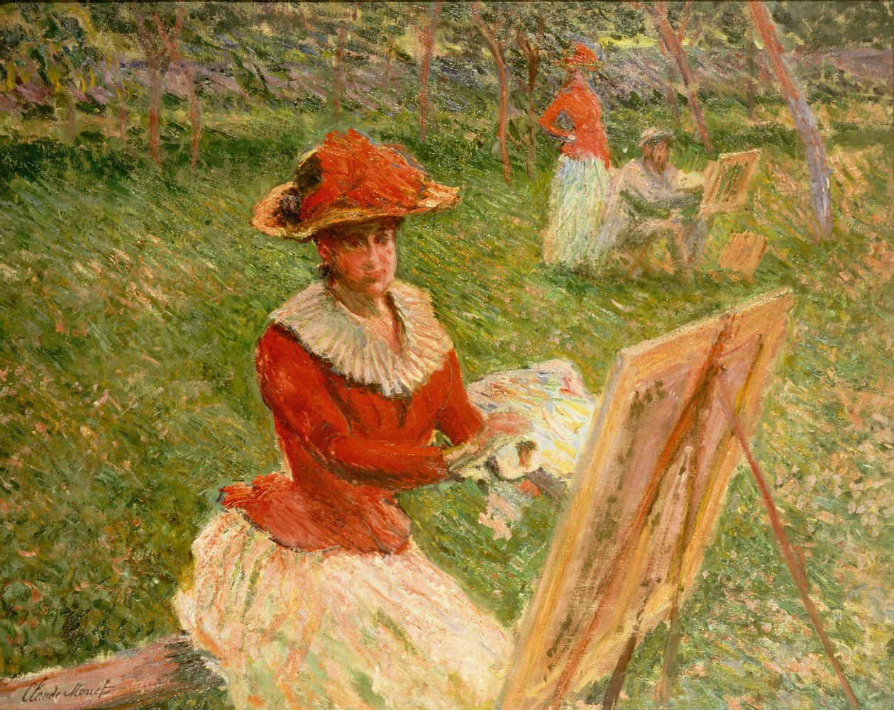 Blanche Hoschede-maleri, 1892 av Claude Monet