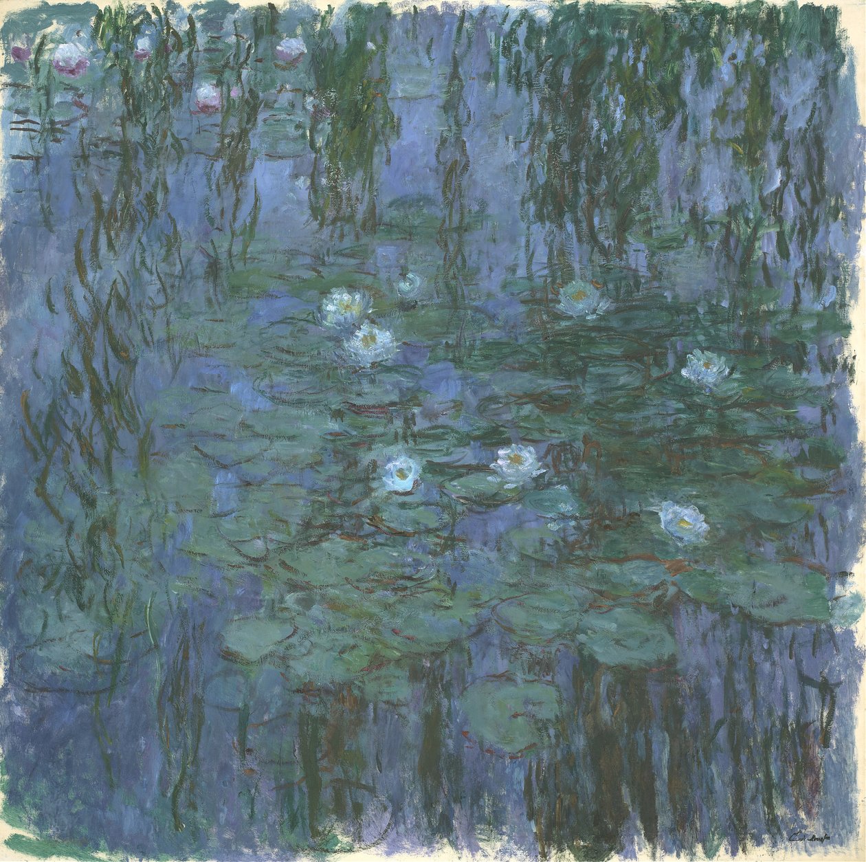 Blå nymfeer av Claude Monet