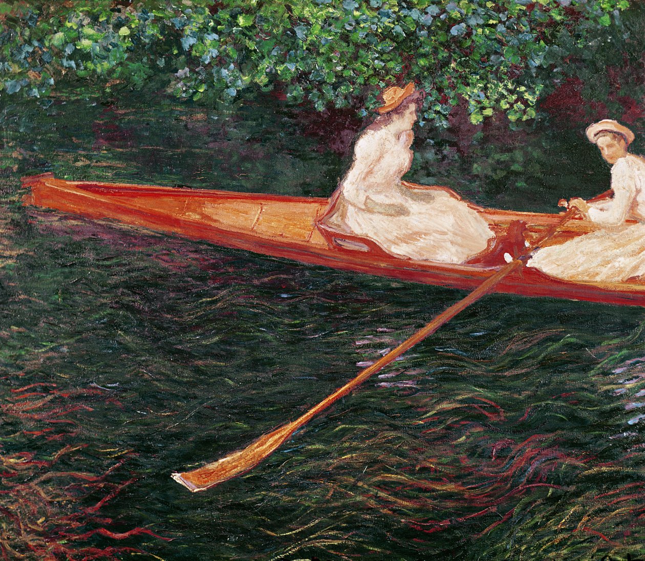 Båtliv på elven Epte, ca. 1889-1890 av Claude Monet