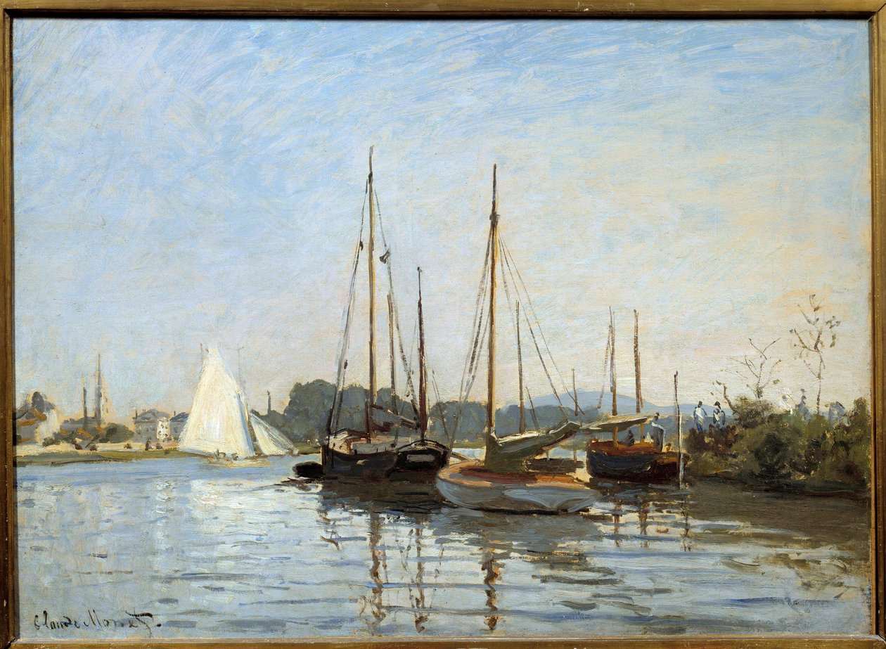 Lystbåter ved Argenteuil Maleri av Claude Monet (1840-1926) 1873 Søn. 0,49x0,65 m Paris, Musee d