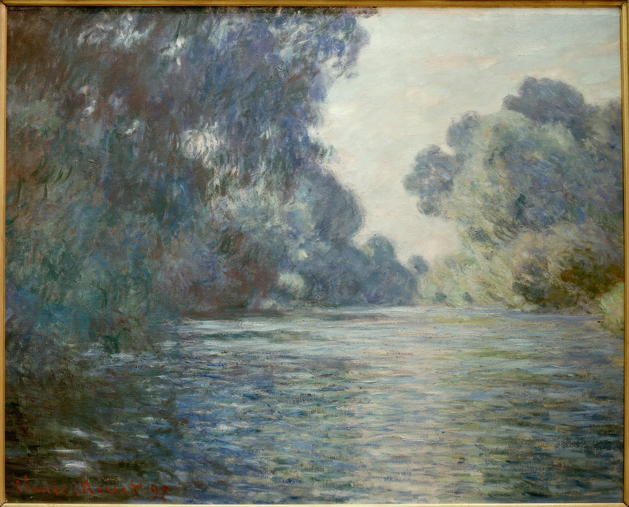 Bras de Seine nær Giverny (Arm der Seine bei Giverny) av Claude Monet