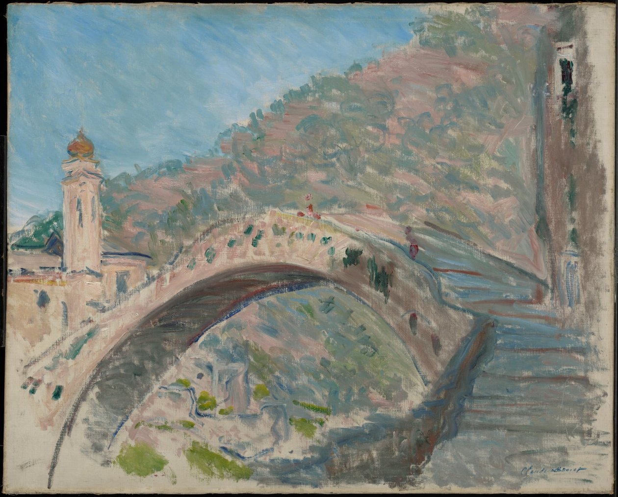 Bro ved Dolceacqua av Claude Monet