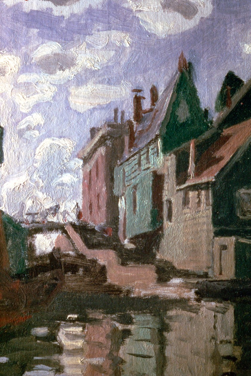 Kanal ved Zaandam, detalj, 1871 av Claude Monet