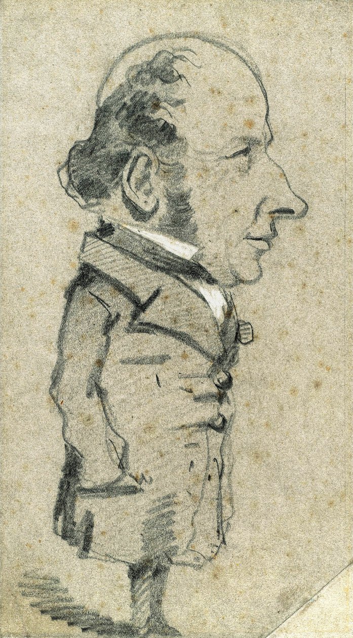 Karikatur av Eugène Marcel av Claude Monet