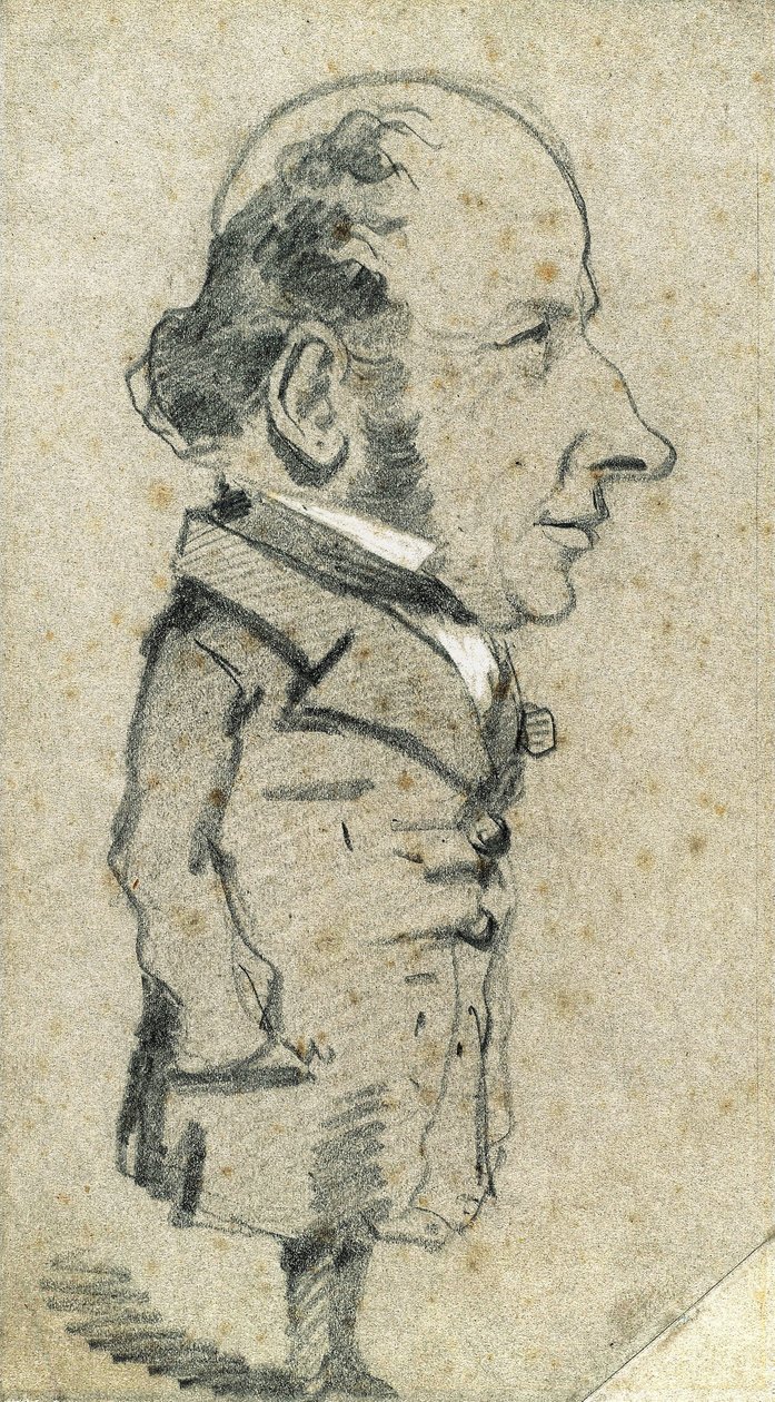 Karikatur av Eugène Marcel av Claude Monet