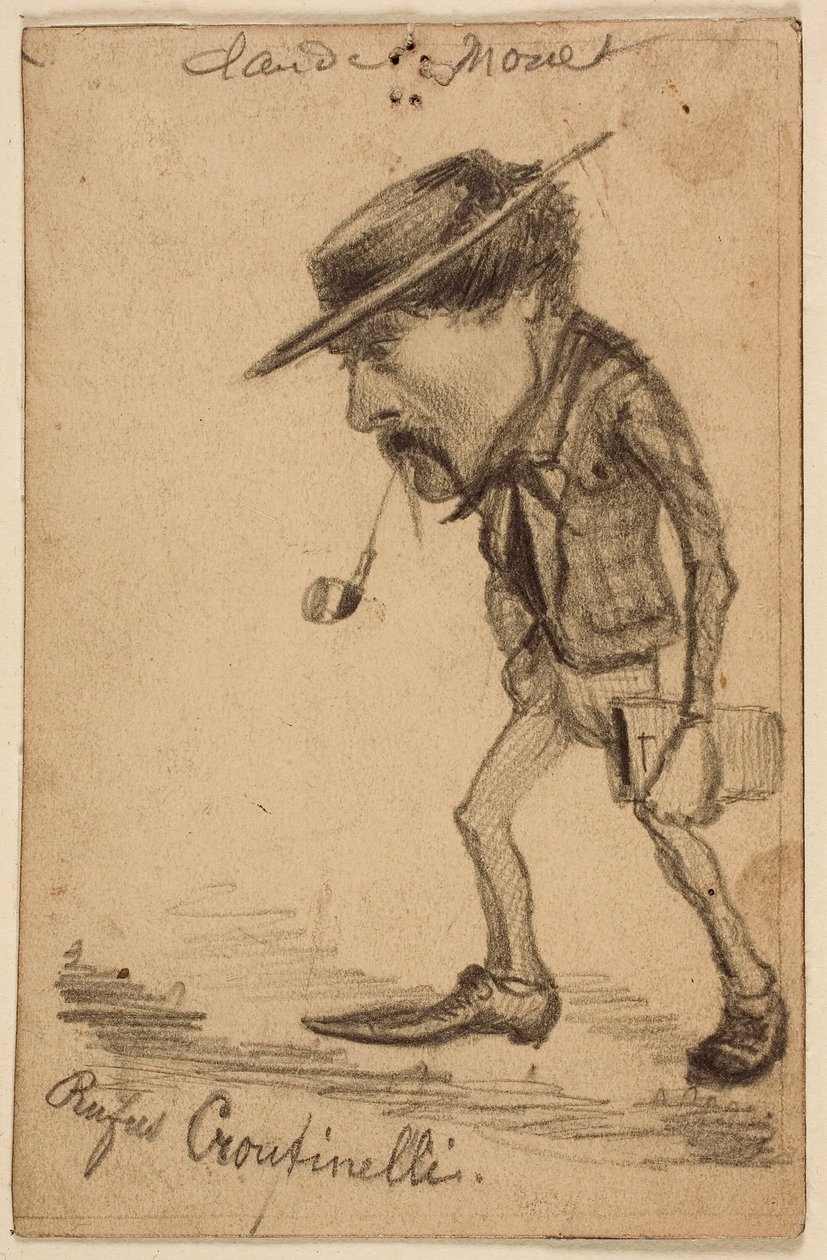 Karikatur av Henri Cassinelli ("Rufus Croutinelli") av Claude Monet