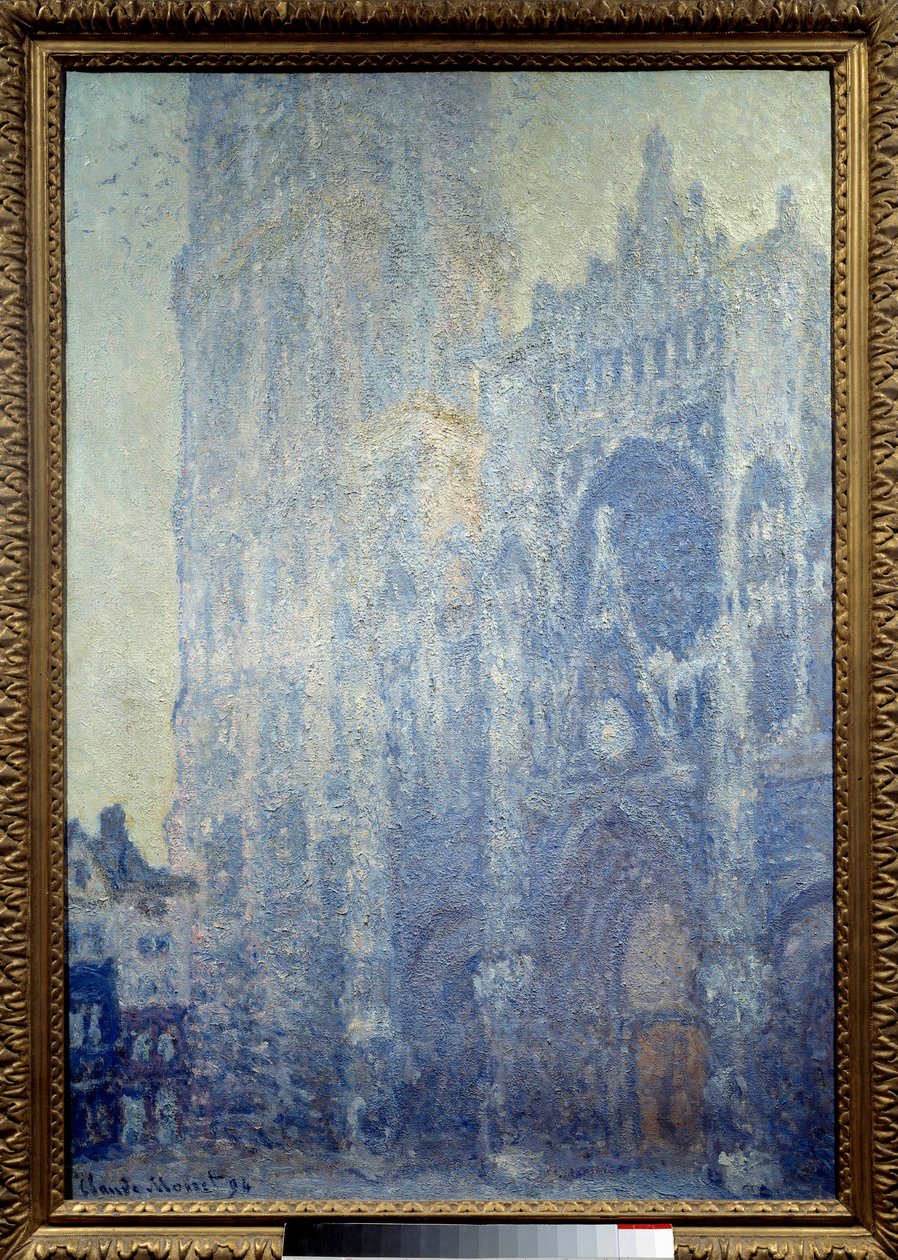 Cathedrale Notre-Dame de Rouen, portalen og tårnet Saint Romain, effect du matin, harmoni blanche Maleri av Claude Monet (1840-1926) 1893 Søn. 1,06x0,73 m Paris, musee d