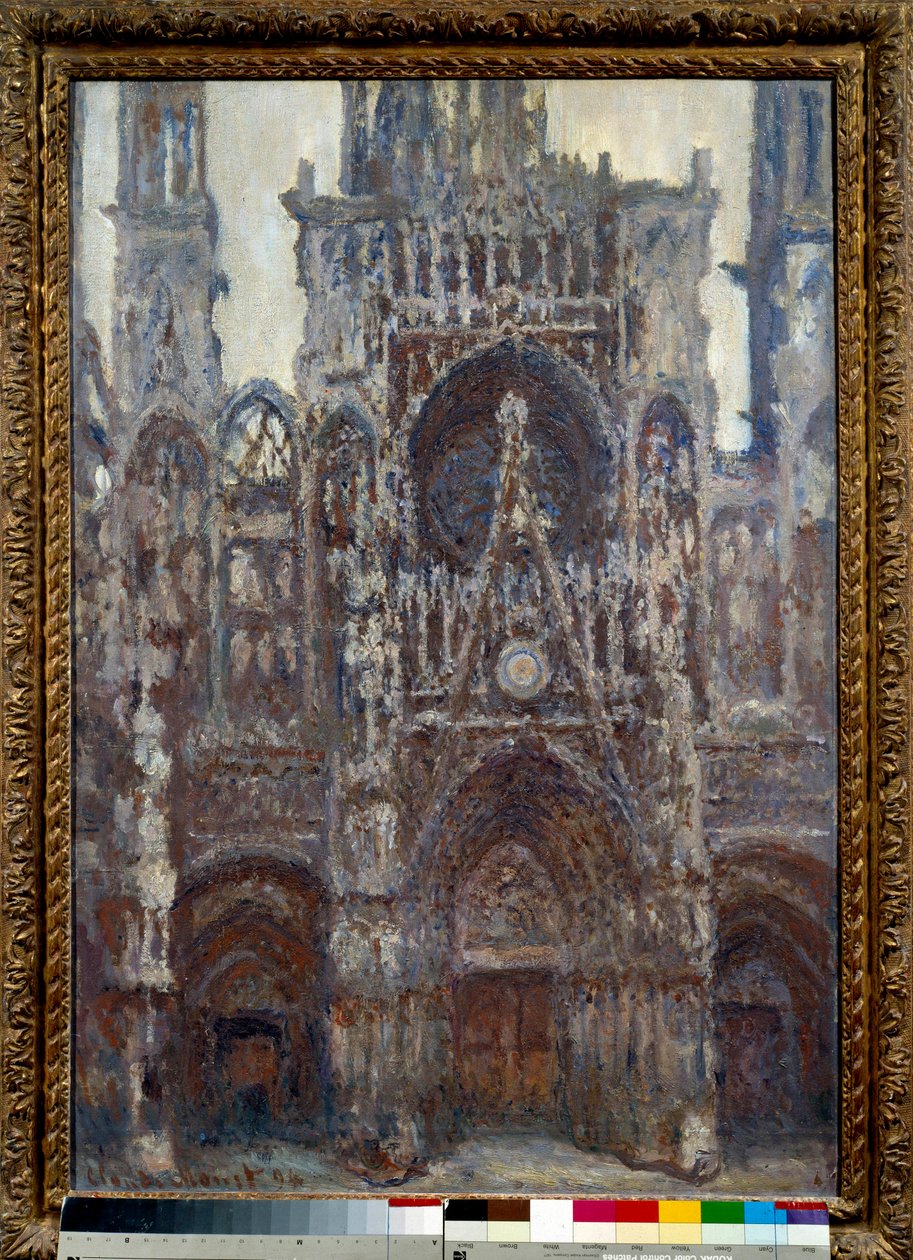 Cathedrale de Rouen, portalen, brun harmoni Maleri av Claude Monet (1840-1926) 1892 Søn. 1,07x0,73 m Paris, musee d