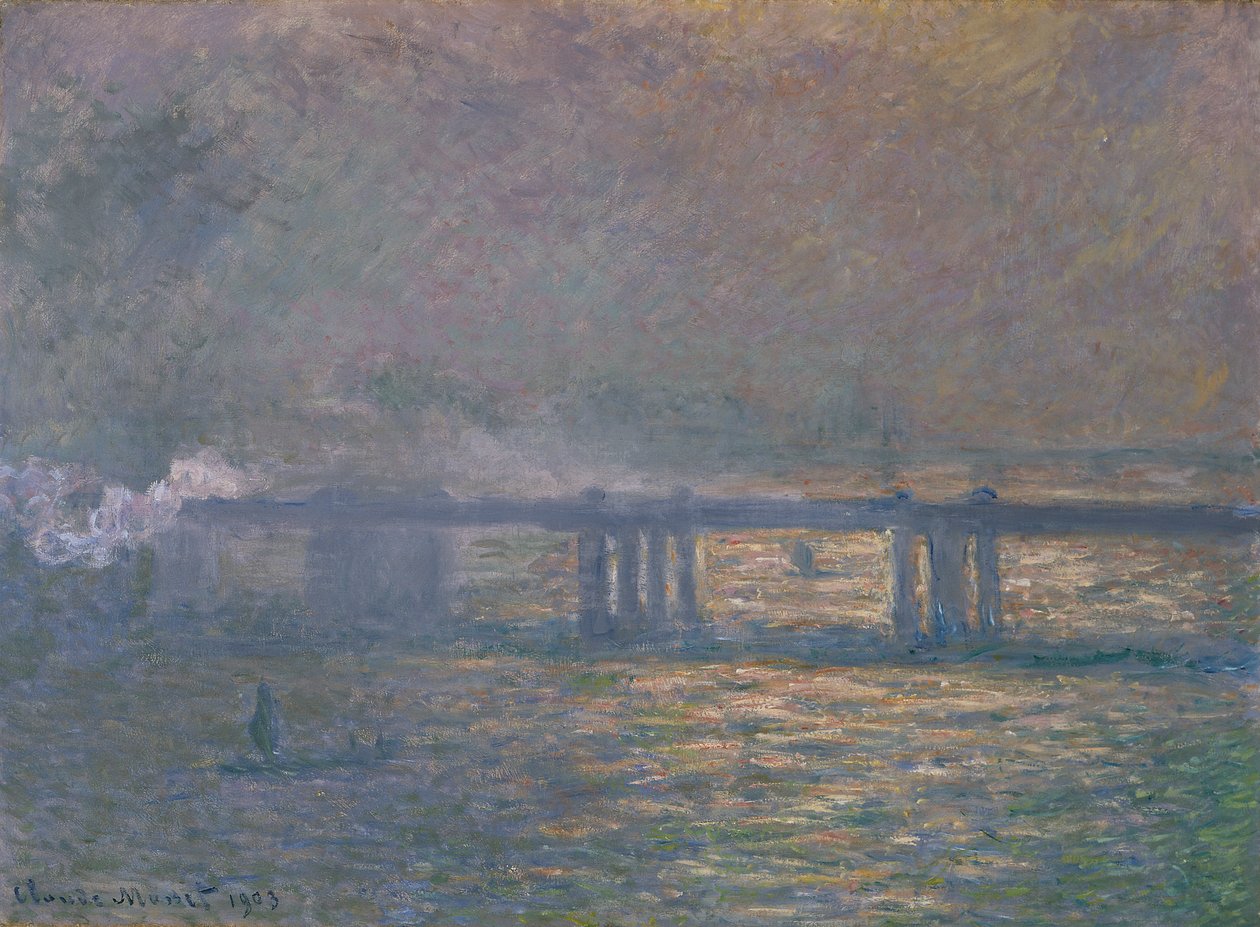 Charing Cross Bridge av Claude Monet