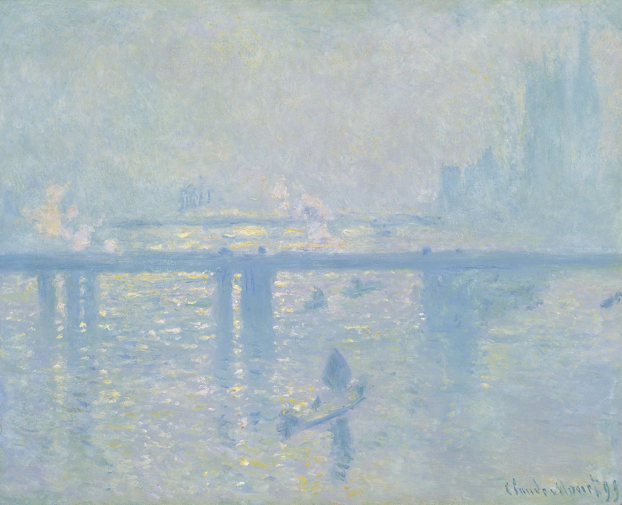 Charing Cross-broen  av Claude Monet