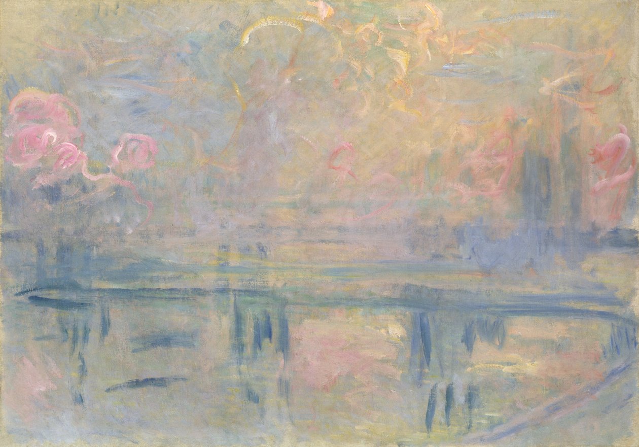Charing Cross Bridge, ca. 1900 (olje på lerret) av Claude Monet