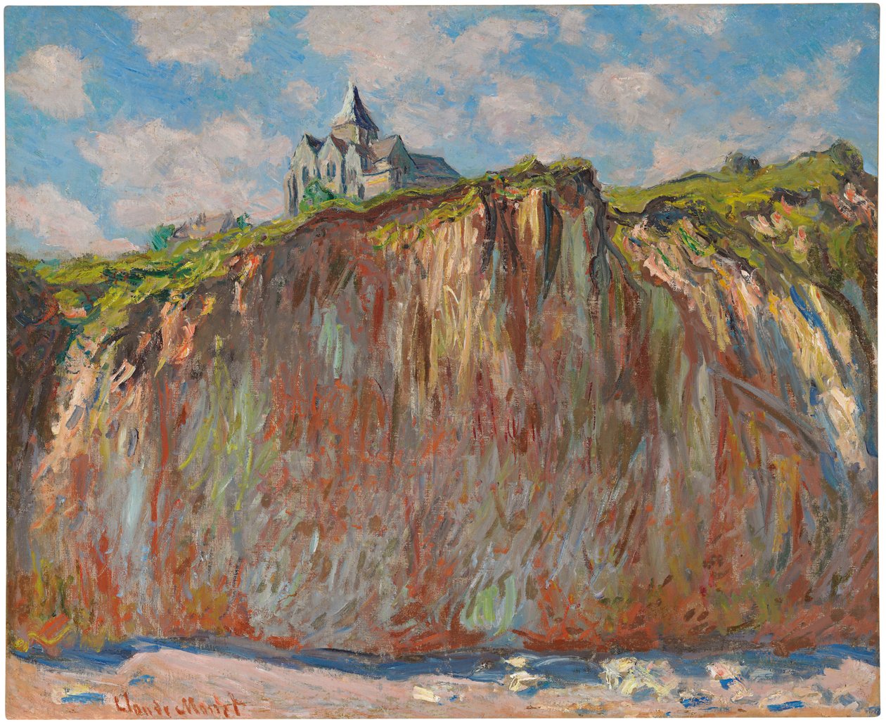 Kirke i Varengeville, Morning Effect, 1882 av Claude Monet