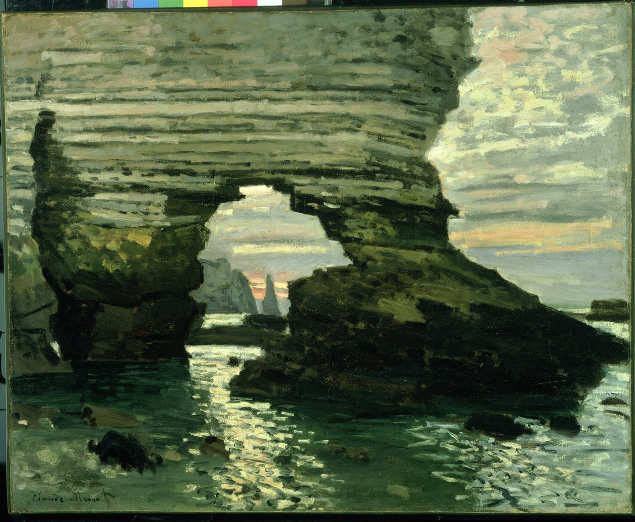 Klippe ved Etretat, ca. 1868-69 av Claude Monet