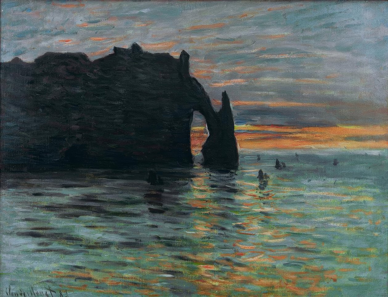 Solnedgang av Claude Monet