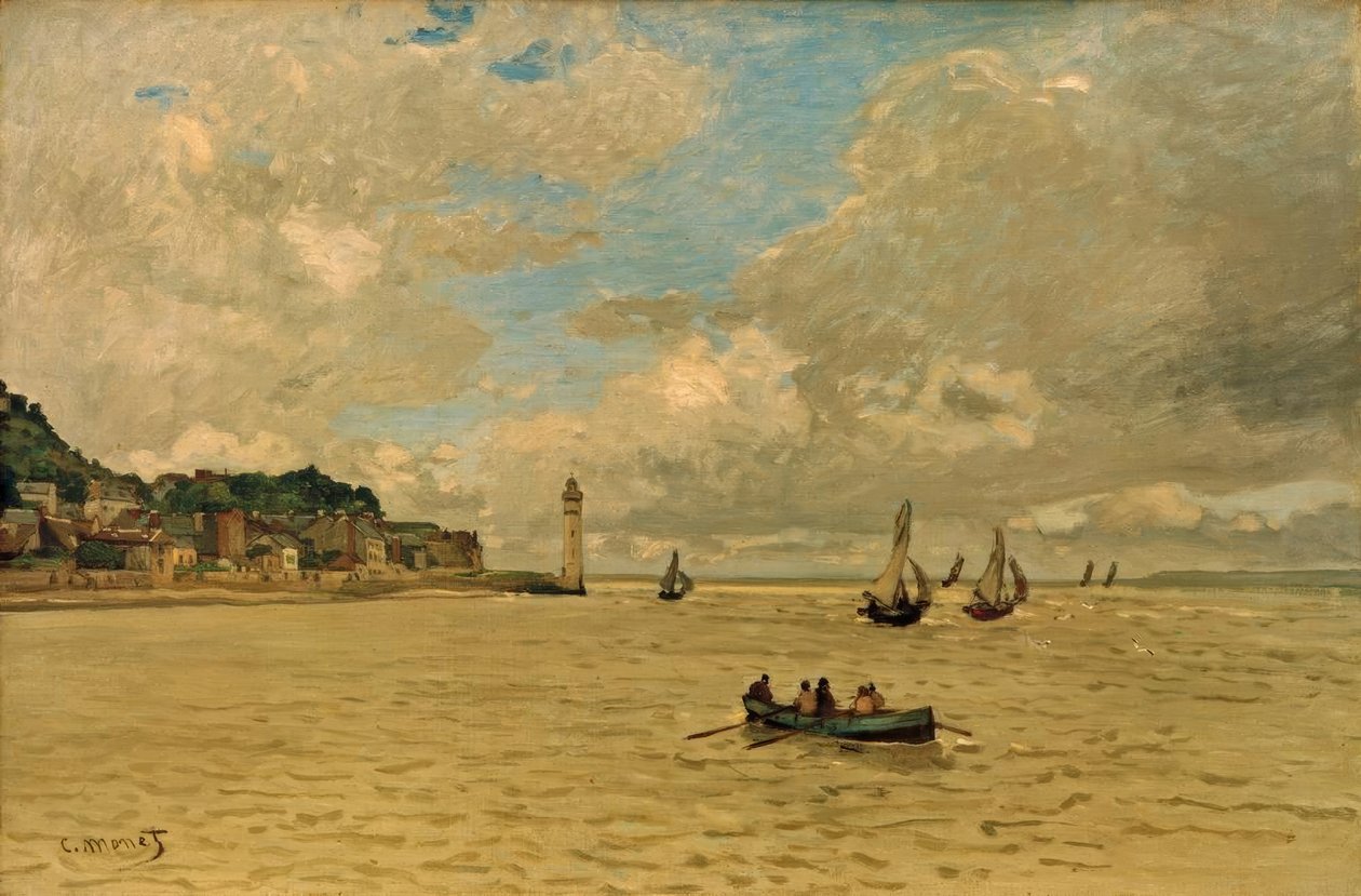 Honfleur fyrtårn av Claude Monet