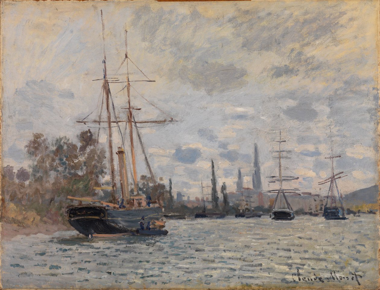 Seinen ved Rouen av Claude Monet