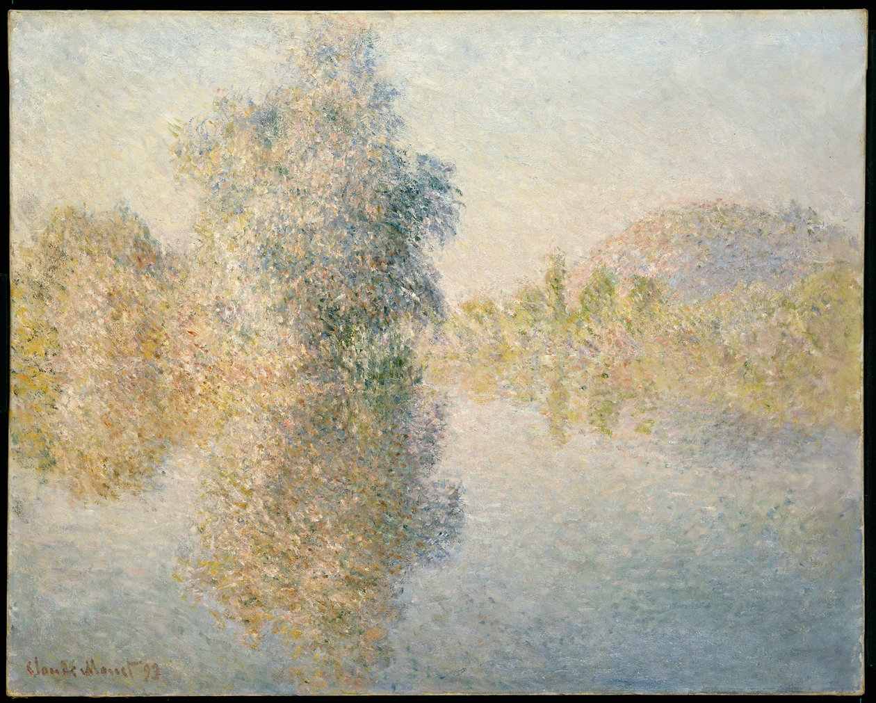 Tidlig morgen på Seinen ved Giverny, 1893 av Claude Monet