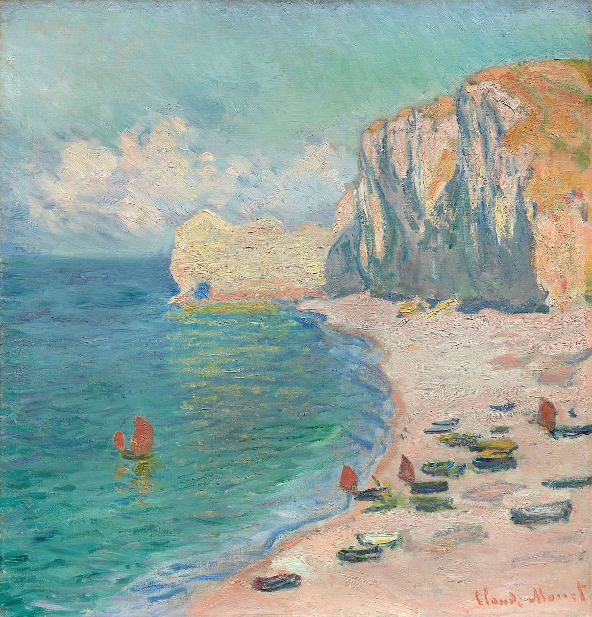 Etretat: Stranden og Falaise d