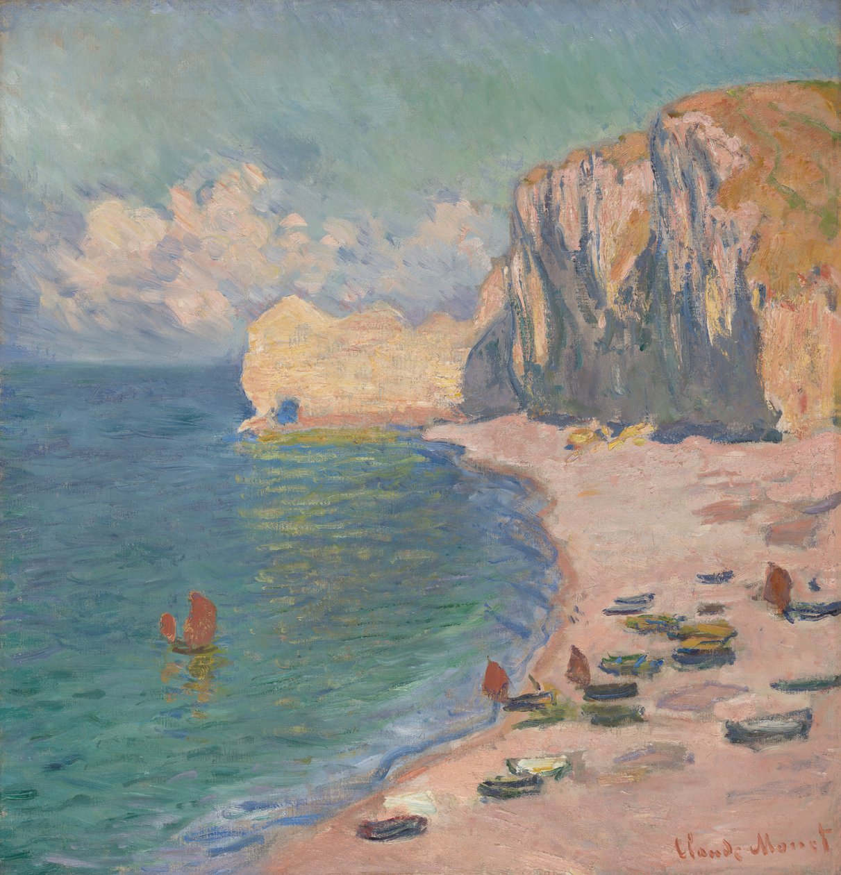 Étretat: Stranden og Falaise d