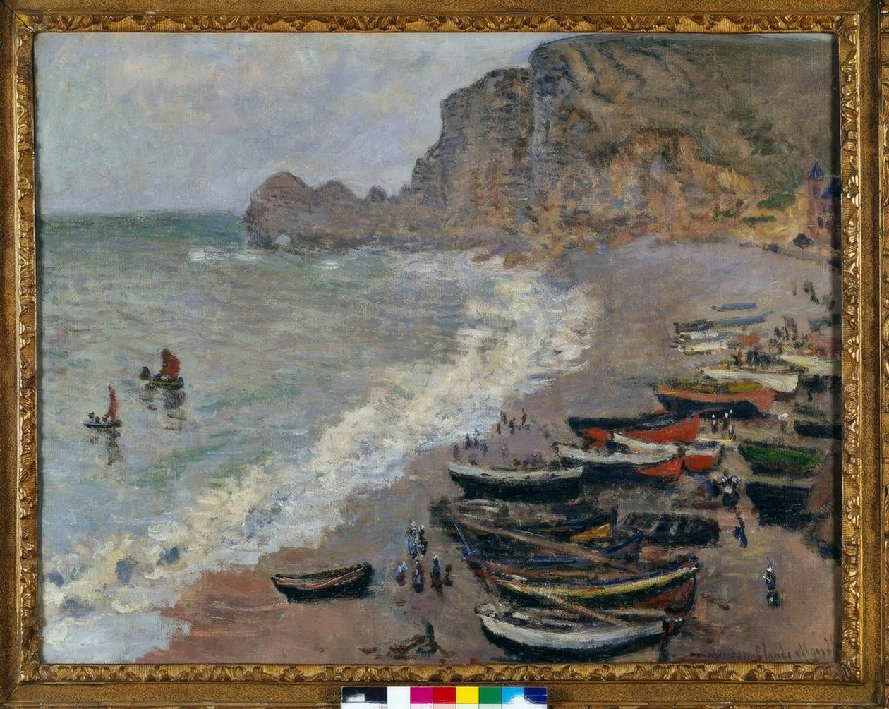 Etretat: stranden ved Porte d