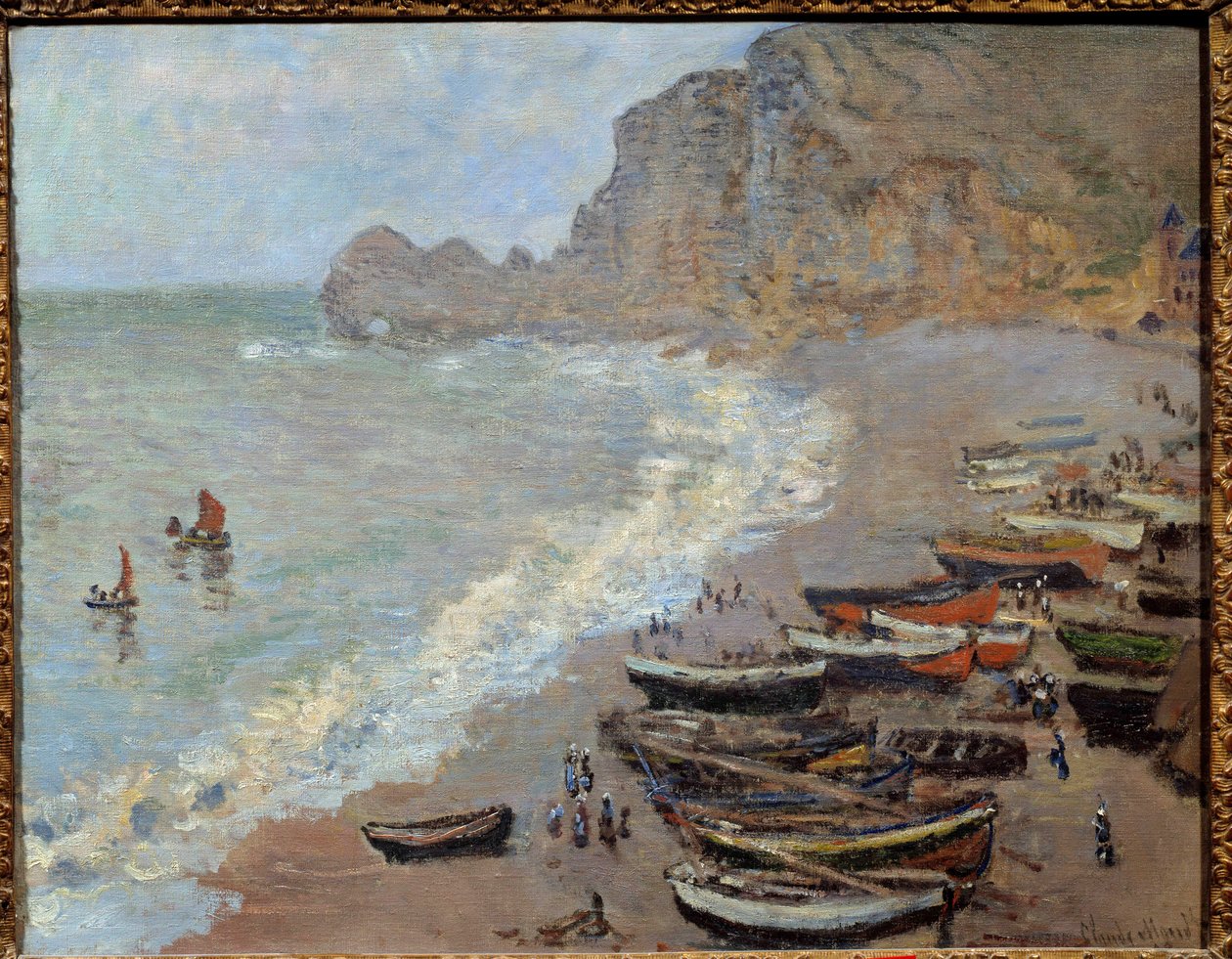 Etretat: stranden og Porte d