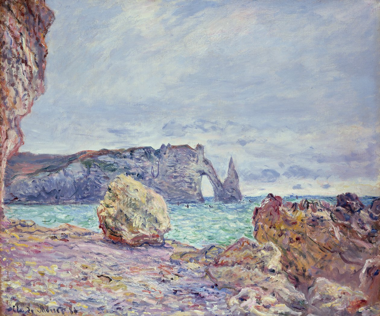Etretat, stranden og Porte d