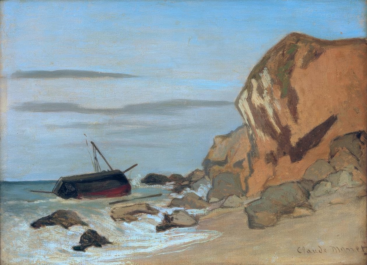 klippe av Claude Monet