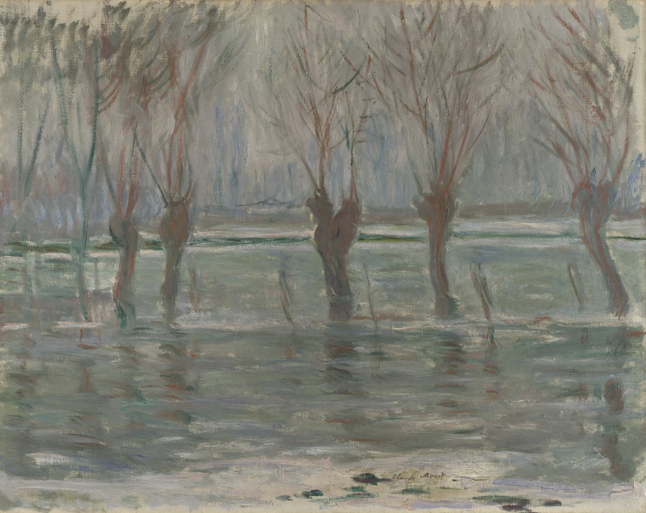 Flomvann, 1896 av Claude Monet