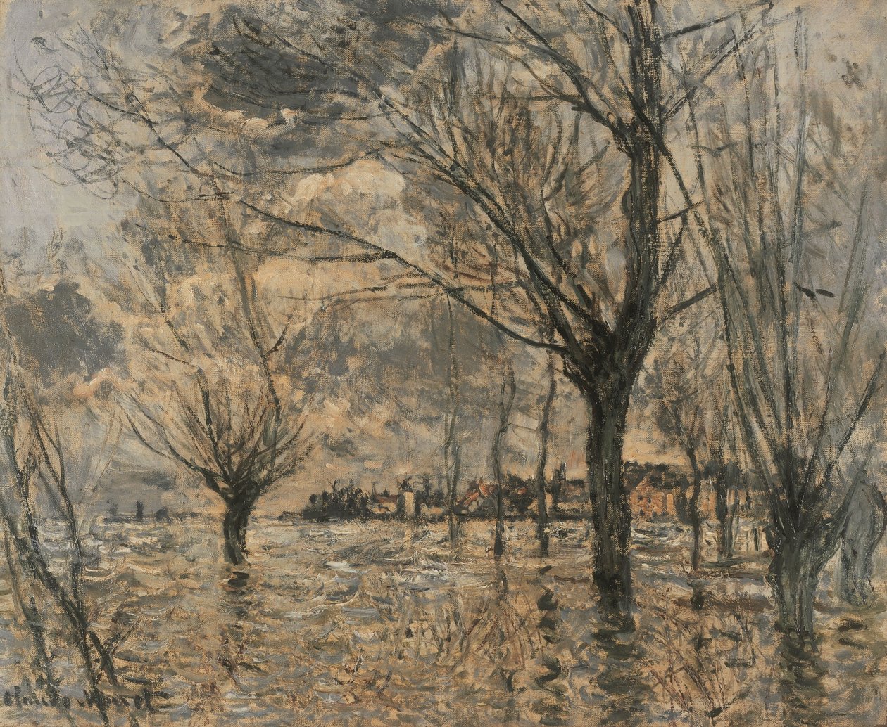 Flom av Seinen ved Vétheuil av Claude Monet