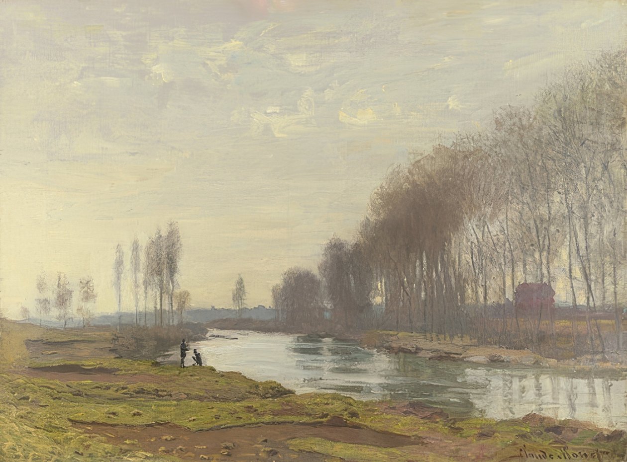 Arm of the Seine ved Argenteuil (Petit Bras de la Seine, Argenteuil). 1872 av Claude Monet