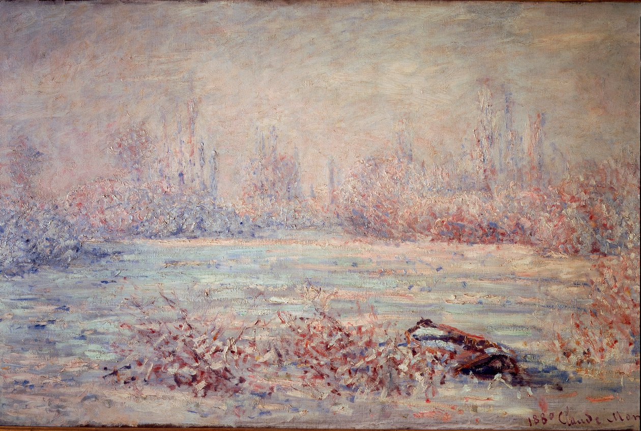 Frost nær Vetheuil, detalj av Claude Monet