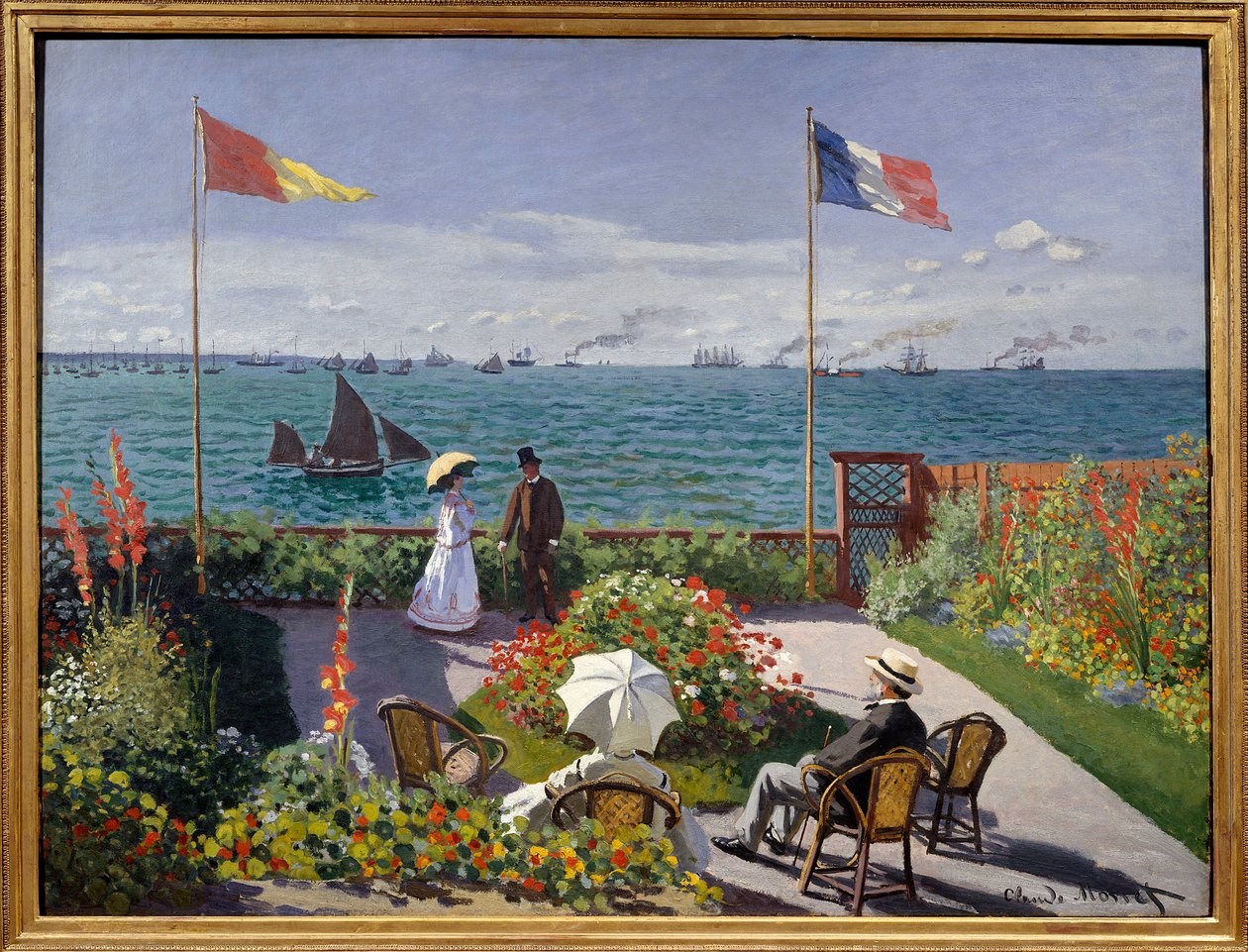 Hage ved Sainte-Adresse av Claude Monet