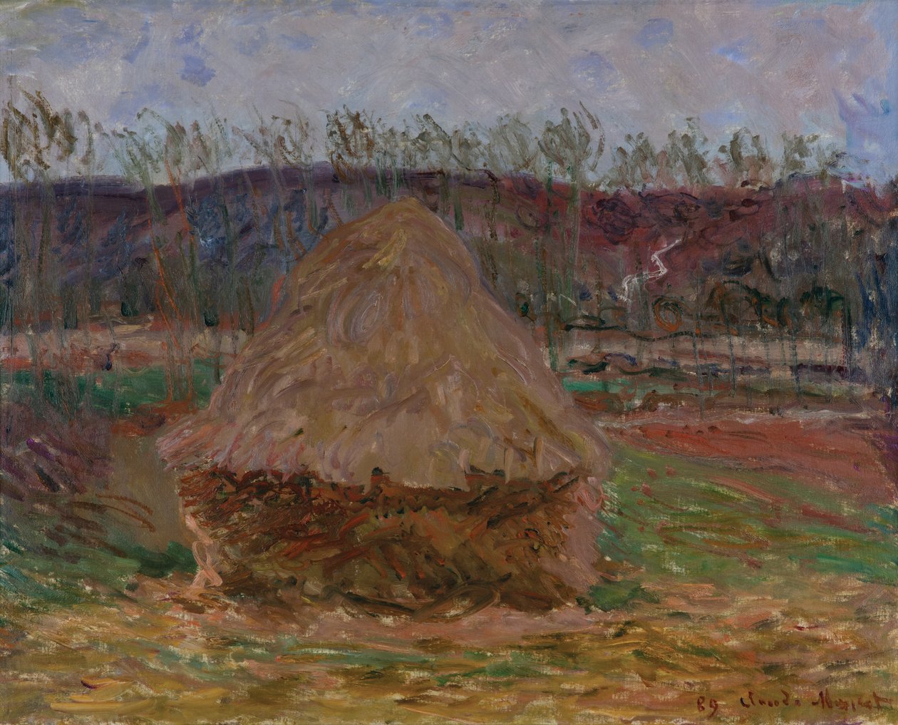 Høystakk ved Giverny av Claude Monet