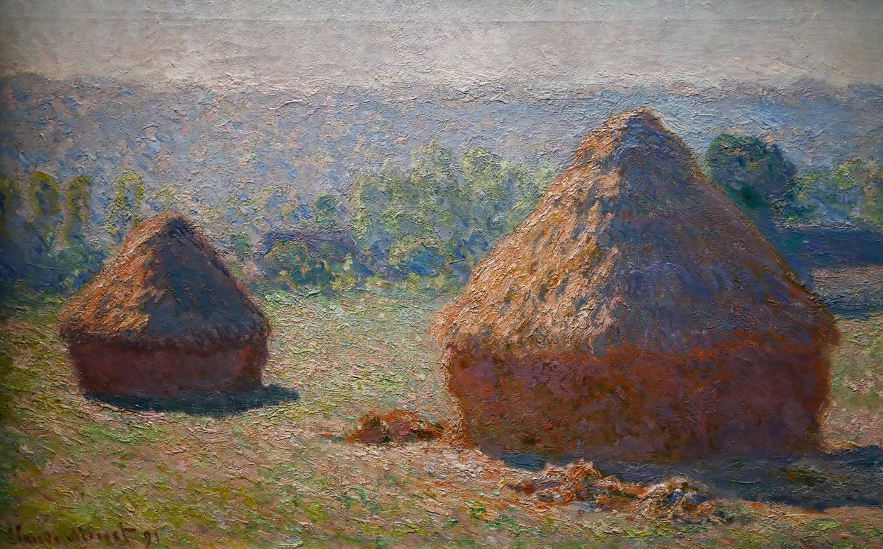 Høystakk, slutten av sommeren av Claude Monet