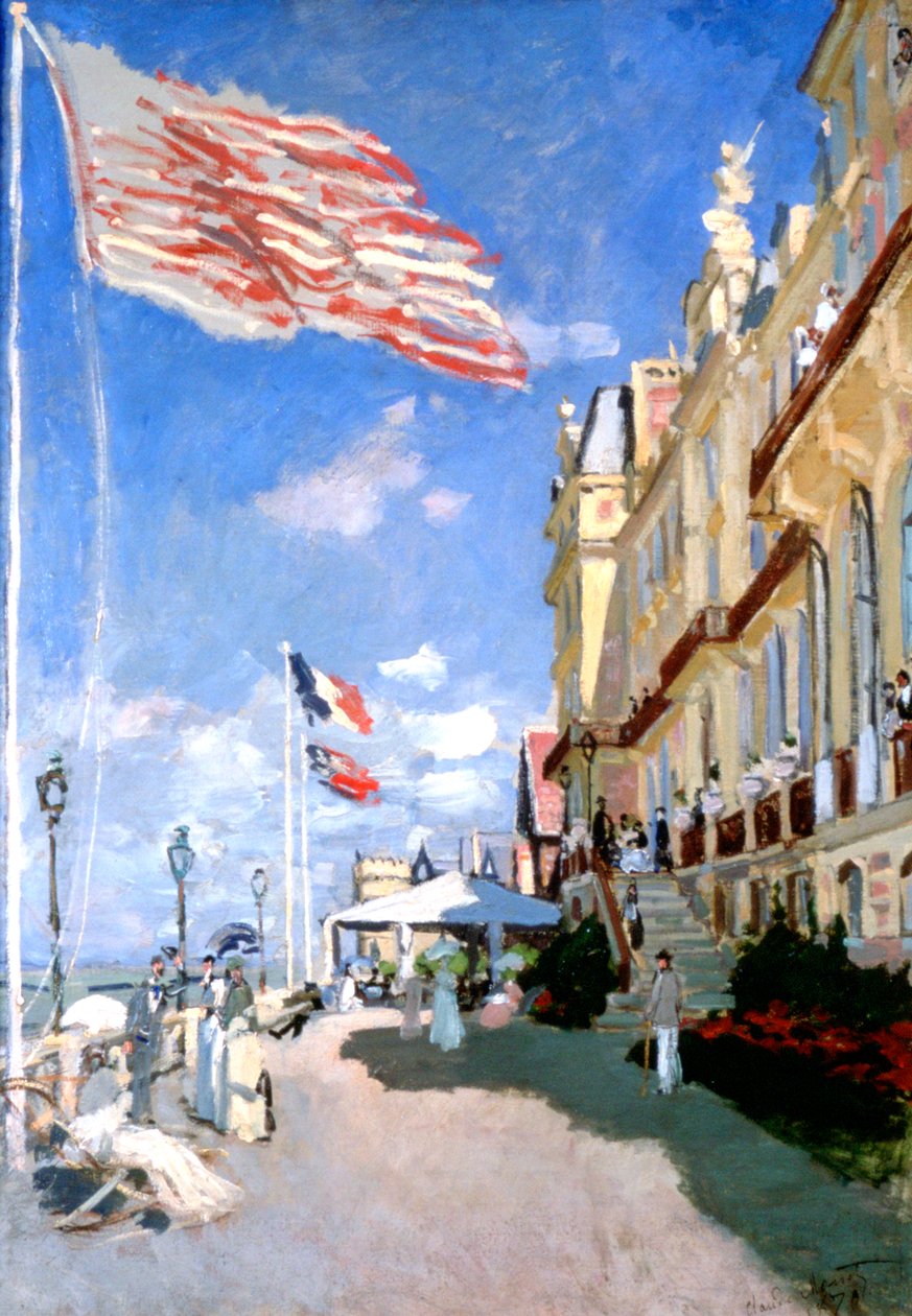 Hotel des Roches Noires, Trouville, 1870 av Claude Monet