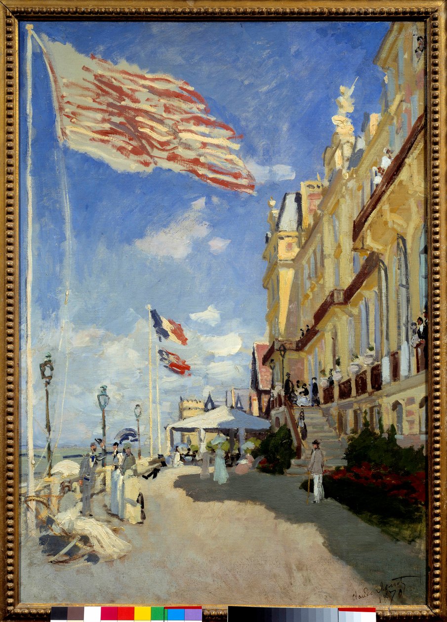 Hotel des Roches Noires i Trouville. Maleri av Claude Monet (1840-1926) av Claude Monet