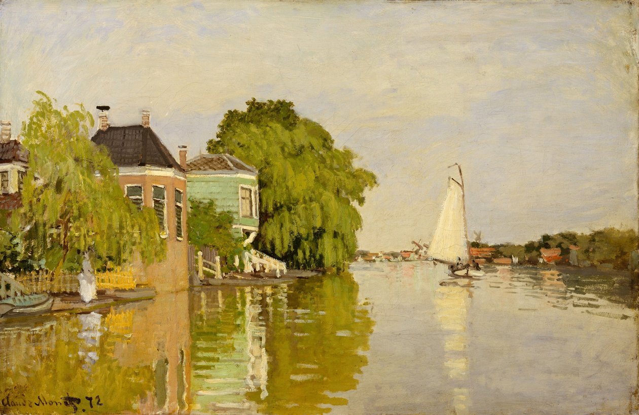 Hus ved Achterzaan, 1871 av Claude Monet