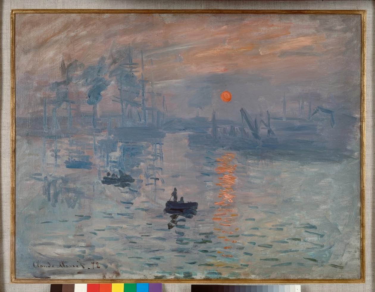 Print, stigende sol av Claude Monet