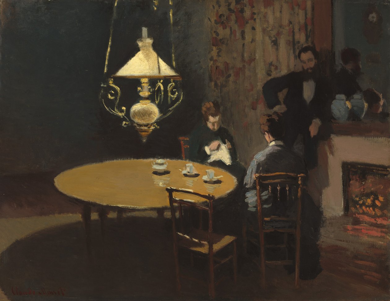 Interiør, etter middag, 18681869. av Claude Monet