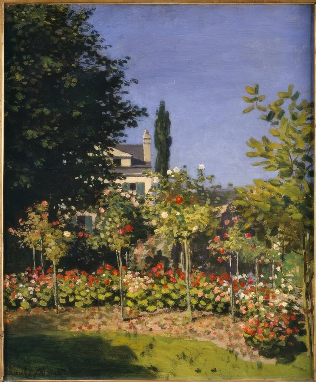 Blomstrende hage av Claude Monet