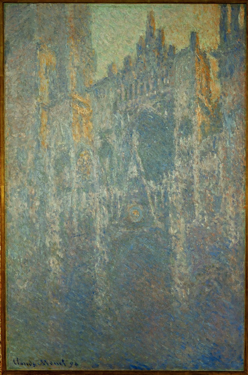 Katedralen i Rouen, tåke (olje på lerret) av Claude Monet
