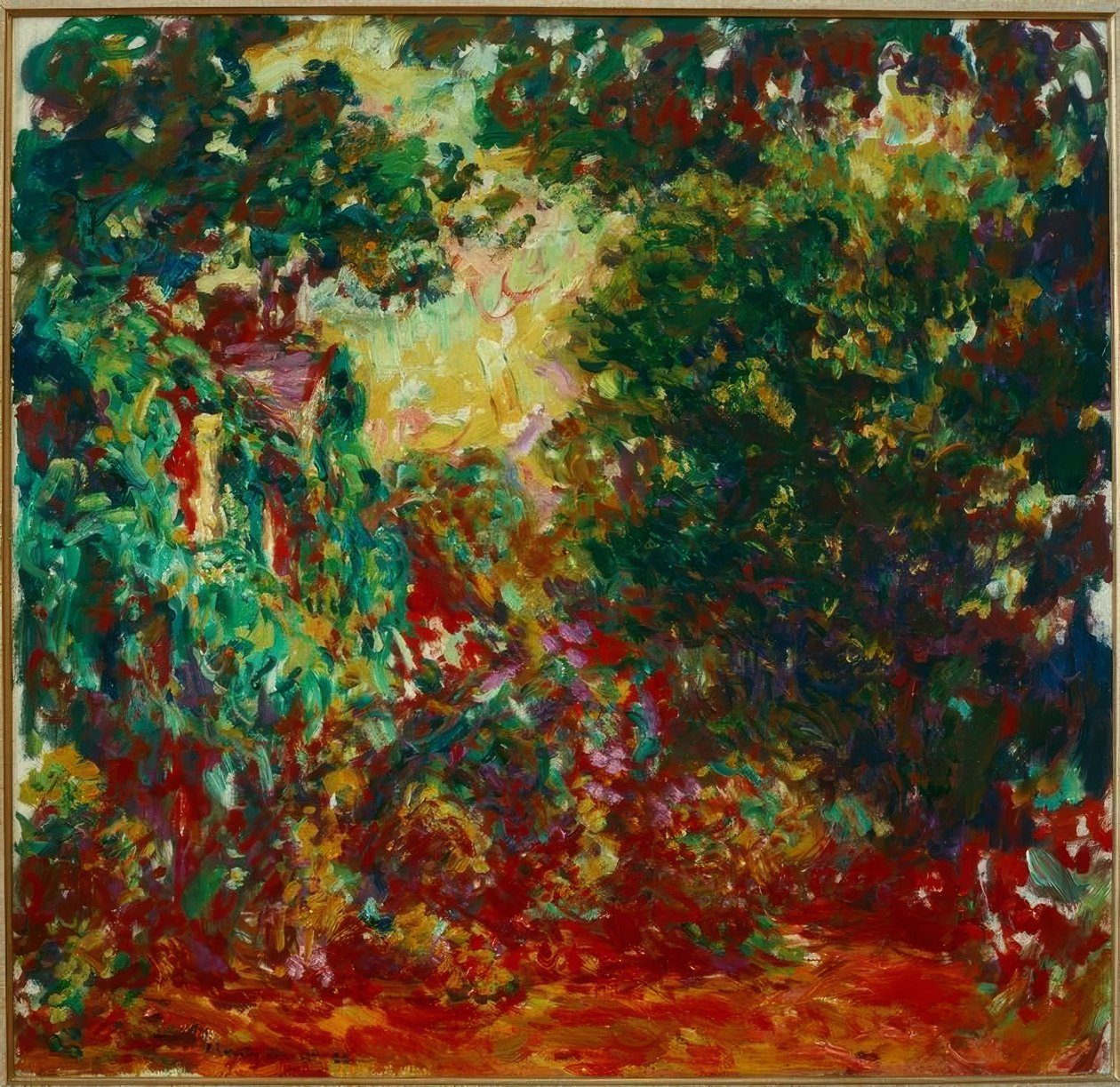 Kunstnerens hus sett fra rosehagen (Das Haus de av Claude Monet