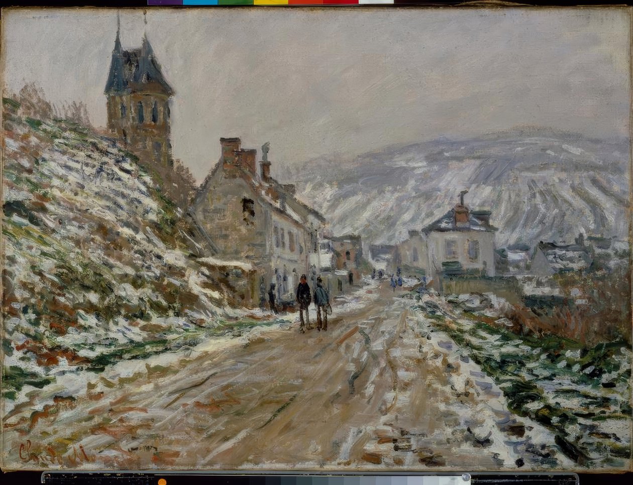 Veien til Vétheuil, vinter av Claude Monet