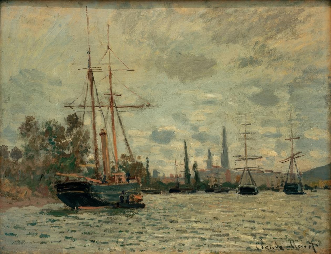 La Seine à Rouen (Seinen ved Rouen) av Claude Monet