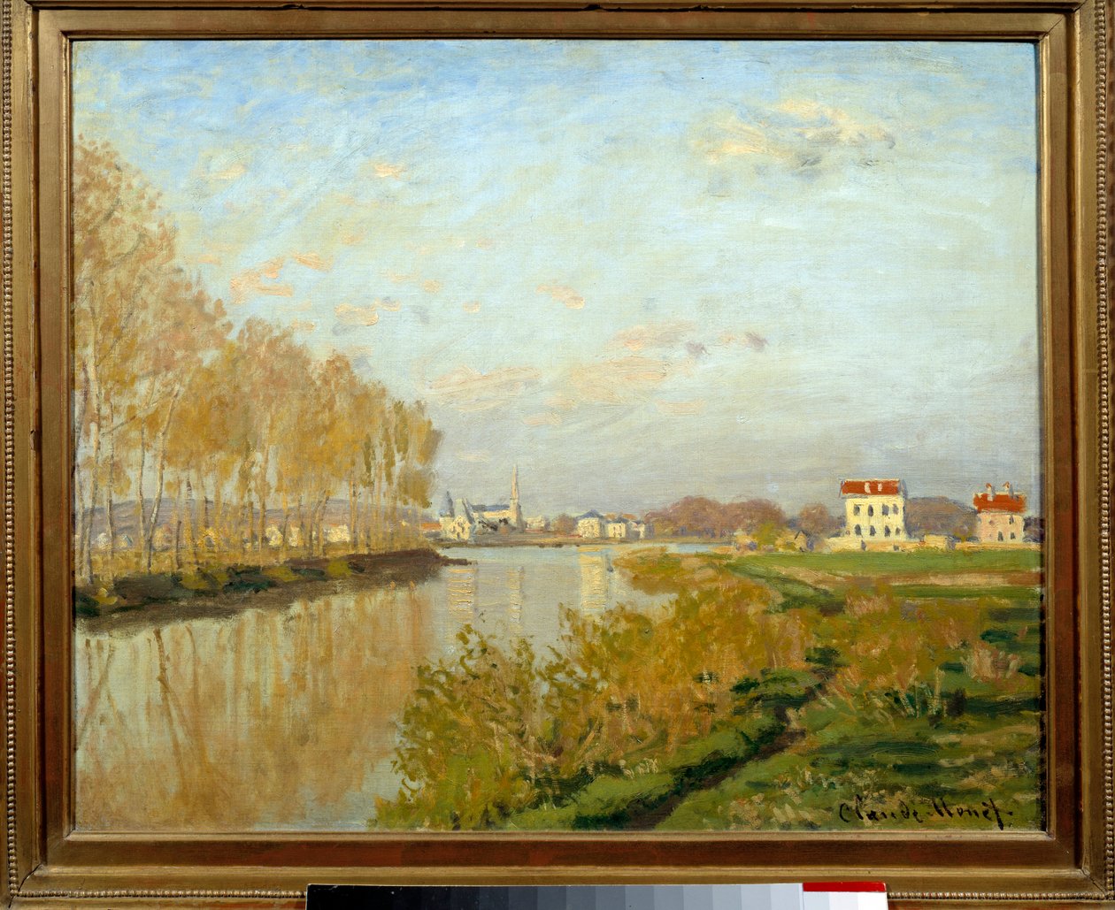Seinen ved Argenteuil. Maleri av Claude Monet (1840-1926) av Claude Monet