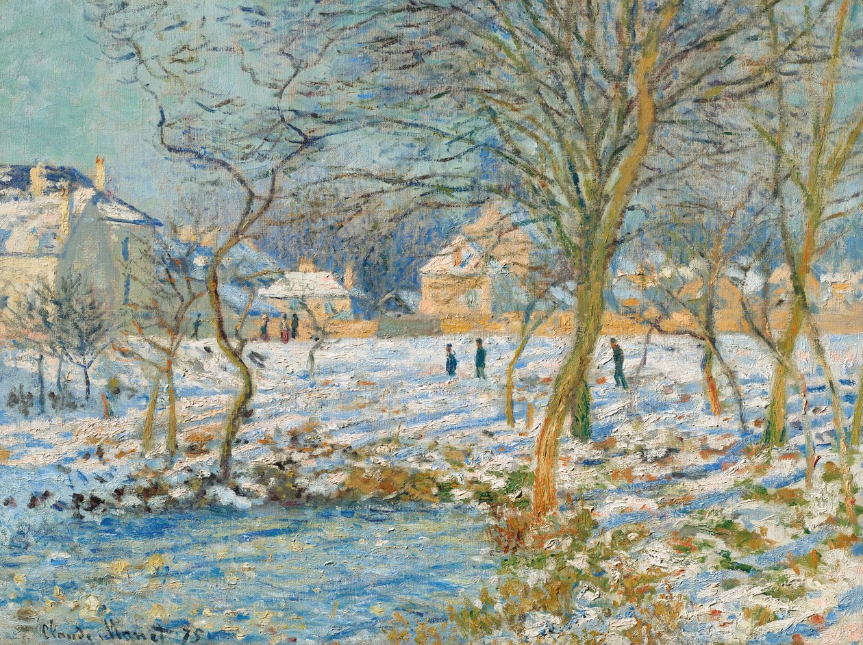 Dammen, snøeffekt av Claude Monet