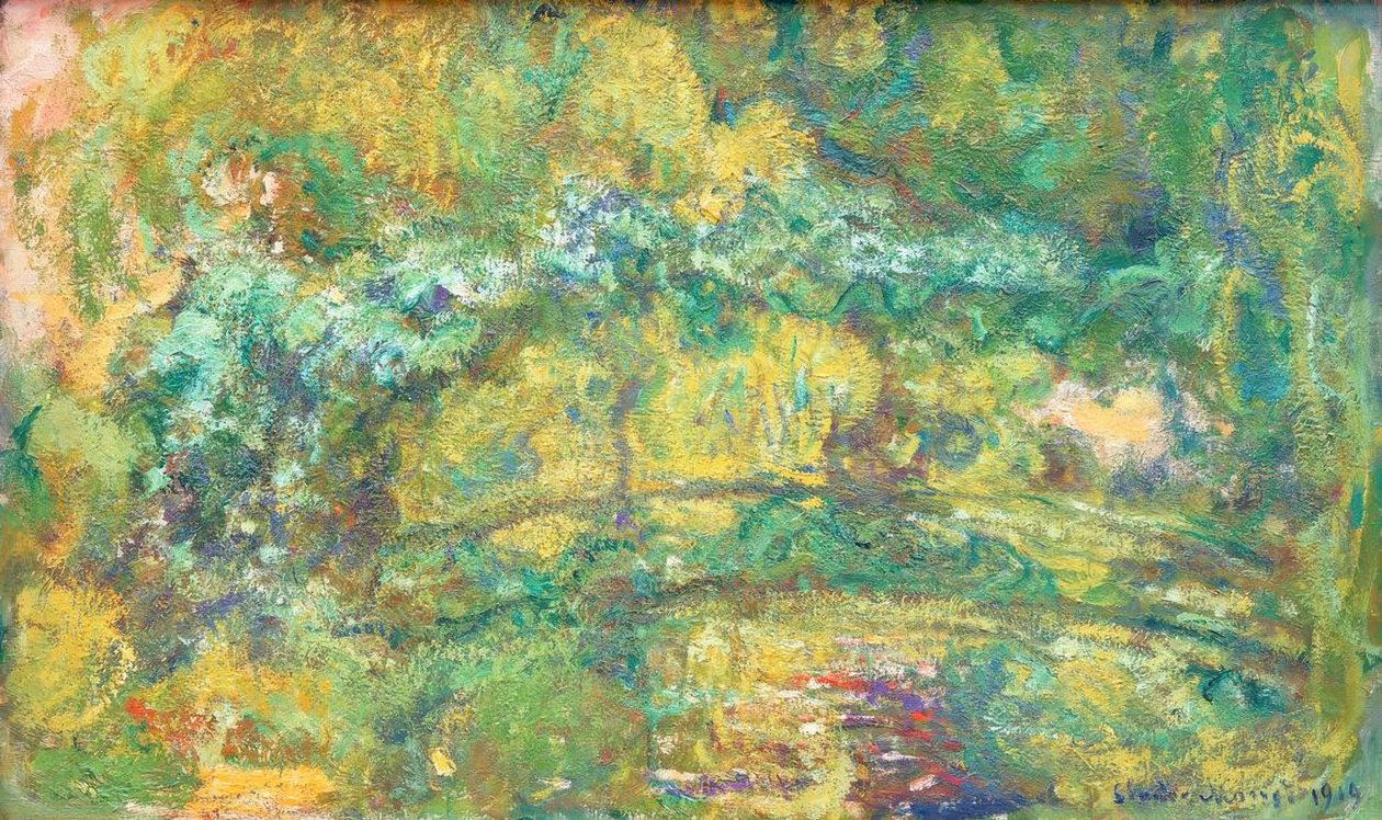 Gangbrua over vannliljedammen av Claude Monet